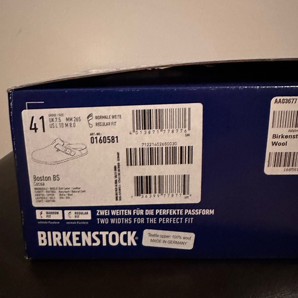 Birkenstock Boston Clogs in Wool - Picture 1 of 4